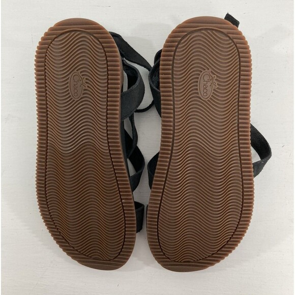 Chaco Rose Sandals Women’s 5 Black Suede Strappy Gladiator Casual Summer - Picture 7 of 10